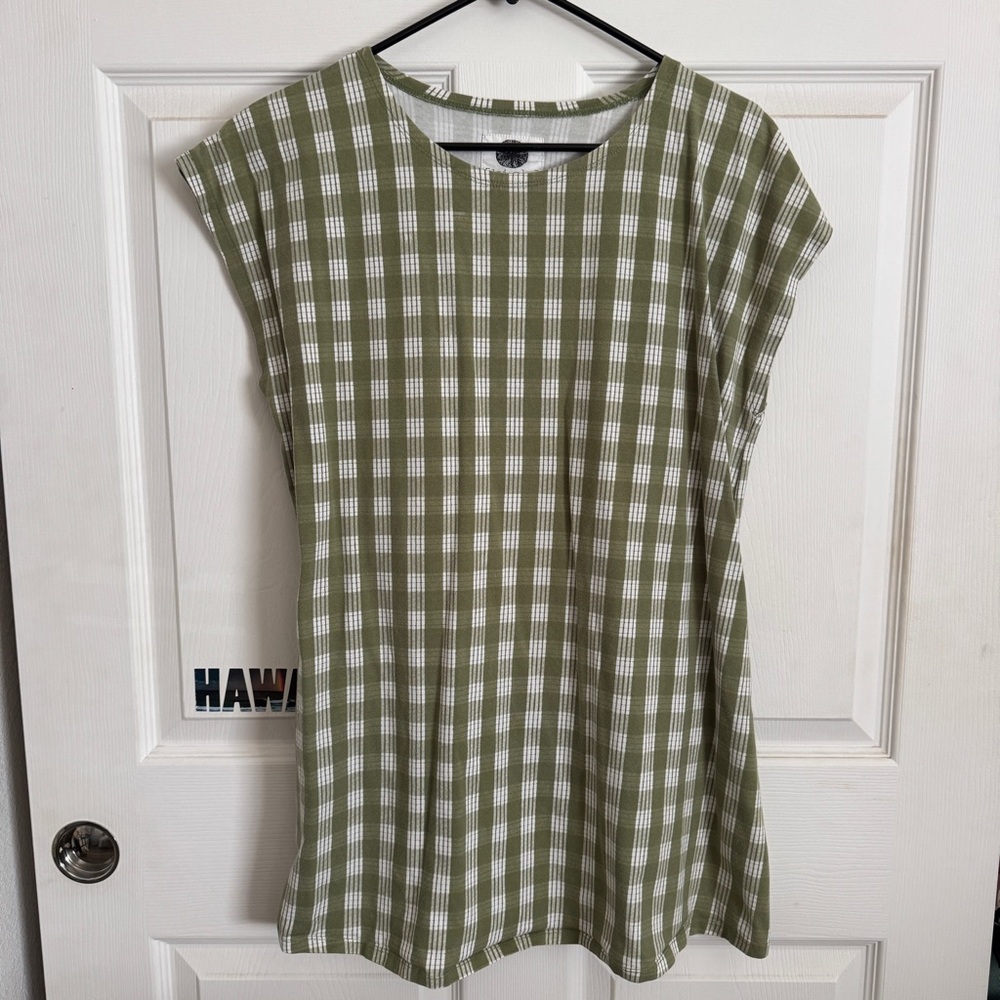 *SOLD* Kiele green palaka Hannah dress